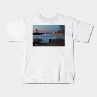 View Down On The River Kids T-Shirt